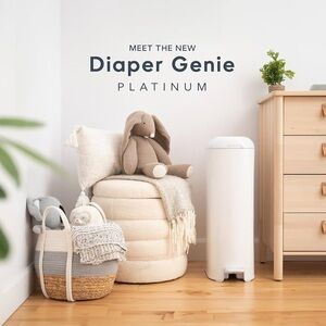 Diaper Genie Platinum in White brand new